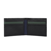 Portefeuille Homme Slim en Cuir Véritable avec Fermeture Ouverte, Protection RFID, Doublure Polyester, Design Panneauté Tendance, Multifonctionnel, pour Professionnels, OEM