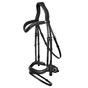 Bridon en cuir sur mesure DYNAMICS GALLERY DG-LB-02 avec nezier rembourré épais, sangle de nez et couleur/taille personnalisables à prix réduits - Product Image 1