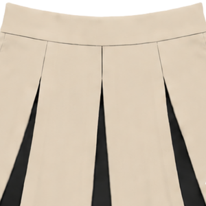 Ensemble d'uniforme de cheerleading noir et blanc neutre, débardeur court à col en V sans manches et jupe plissée, pour spectacle de danse et équipe de cheerleading - Product Image 6