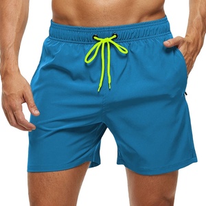 Summer Outdoor Casual Board Shorts Custom Logo <b>String</b> Anti-UV Breathable Lightweight 100% Cotton Mid Waist Men's Shorts - Product Image 1