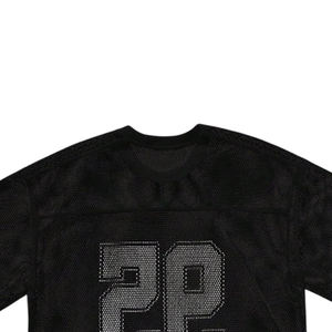 Maillot de football américain rétro personnalisé, coupe courte, style streetwear, coupe ample, en mesh, vente en gros - Product Image 5