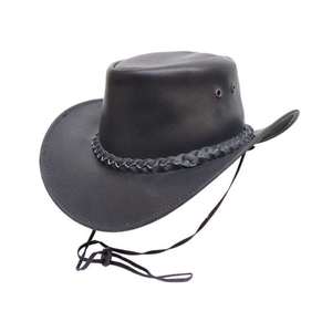 Auténtico Sombrero Vaquero de Cuero Genuino Hecho a Mano, Estilo Occidental, para Viajes, Rancho y Uso Diario - Product Image 2