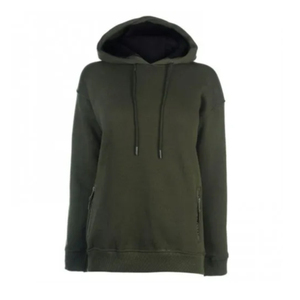 Nouvel ensemble streetwear pour femme, comprenant un sweat à capuche zippé court et oversize en molleton lavé, avec broderie de patchs personnalisés et effet usé, et un pantalon de jogging, ODM - Product Image 5