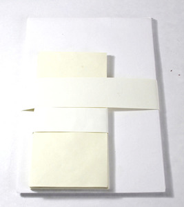 Papier à lettres A4 et enveloppes en coton recyclé fait main, sans bois, sans acide, couleur blanche, style de vie écologique - Product Image 1