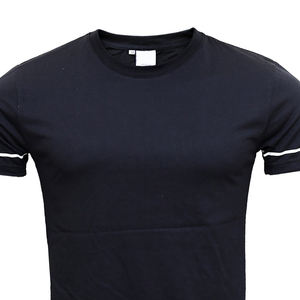 T-shirt personnalisé avec logo, noir et blanc, coton et polyester, tee-shirt d'été, streetwear, design personnalisé, t-shirts décontractés pour hommes - Product Image 2
