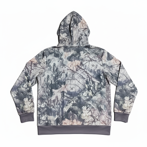 Wholesale Hot Selling DTG Printed Zippup Oversized Autumn Windproof 100% Polyester Hoodie Streetwear Vintage Zip Hoodie - Product Image 2