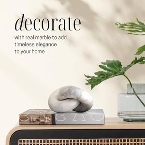 Nudo de mármol que eleva instantáneamente el estilo de tus estantes - Pieza decorativa de 6 pulgadas para mesas de centro, estanterías y decoración de entradas - Product Image 2