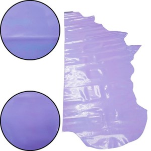 Cuero Vacuno de Lujo para la Fabricación de Bolsos y Carteras, Material Artesanal Genuino y Duradero en Color Rosa Oscuro Patentado, Suministros Excelentes - Product Image 2