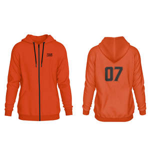 Sweat à capuche personnalisé à fermeture éclair intégrale, design uni, sublimation personnalisée - Product Image 2