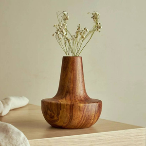 Jarrón Moderno Ligero de Madera 100% Natural, Clásico y Personalizable, Decoración para el Hogar, Jarrones de Mesa para Flores, Día de la Madre - Product Image 3