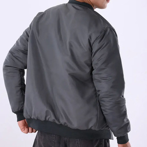 Chaqueta Bomber Ligera Premium para Hombre, con Cierre, Estilo Casual, Cuello y Puños Acanalados, Bolsillos Laterales con Cierre, Ropa Urbana para Exteriores - Product Image 5