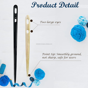 Poli Animal Style Artisanat Souvenir Décoration Inde Artisanat Naturel De Luxe Buffalo Corne Cheveux Boutons De Manchette Aiguilles À Tisser - Product Image 5