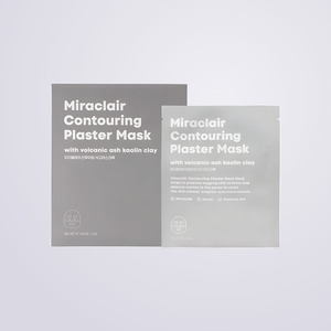 แผ่นมาส์กหน้า Miraclair Contouring Plaster Mask แพ็ค 5 แผ่น ผลิตในเกาหลี สีขาว ไนอะซินาไมด์ สมุนไพร - Product Image 3