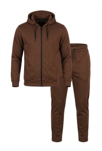 Conjunto Deportivo para Hombre, Estilo Urbano, Ropa de Invierno, Nueva Llegada, Precio Económico al por Mayor, Cuello con Capucha, Colores Sólidos, Logotipo Personalizado - Product Image 3