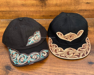 Gorras de camionero de cuero labrado a mano personalizadas a la moda al por mayor, gorras de camionero de cuero genuino de alta calidad personalizadas para hombres y mujeres - Product Image 4
