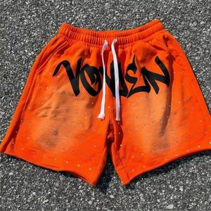 Shorts Bermuda Décontractés Homme Personnalisés 2026 – Polyester/Coton Haute Qualité, Motif Uni, Effet Délavé Soleil, Lavage Acide, Respirant - Product Image 1