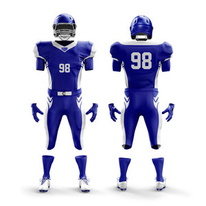New Custom Design Football Uniform Set Sports Suit New Design Sublimation Breathable American Football Uniform - Product Image 4