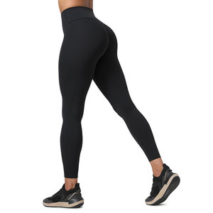 High Demanding Yoga Legging For Women's Eco Friendly Customized Packaging Anti Bacterial Solid Color Pattern Quick Dry Leggings - Product Image 3