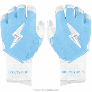 Guantes de Béisbol Profesionales Bruce Bolt de Calidad Antideslizante para Infield, Diseño de Logotipo Personalizado, Guantes de Bateo de Cuero Dividido Premium - Product Image 3