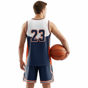 ชุดบาสเก็ตบอลแบบซับลิเมชั่นสำหรับนักกีฬาทีมวิทยาลัย ชุดบาสเก็ตบอลสำหรับใช้ในวันแข่งขัน ชุดบาสเก็ตบอลผ้าสแปนเด็กซ์ - Product Image 4