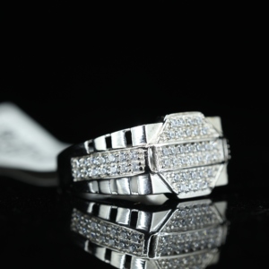 Luxury 925 Sterling Silver Hip Hop Exquisite Moissanite Diamond <b>Ring</b> Iced White D VVS1 Brilliant Cut <b>for</b> <b>Men</b> - Product Image 3