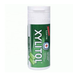 Lotte Xylitol Goma de mascar sin azúcar Refrescante Limemint Sabor 26,1G Paquete resellable - Product Image 1