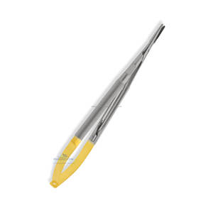 T.C Jacobson-Portaagujas de servicio pesado de 9 pulgadas, mango RD, recto, dentado, manual, acero inoxidable con cerradura, certificado CE - Product Image 3