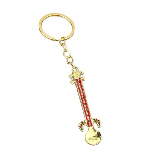 Llavero de <span class=keywords><strong>sitar</strong></span> esmaltado en tono dorado, de aleación de zinc, instrumento de cuerda indio, para regalo o recuerdo de Diwali - Product Image 5