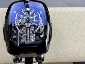 นาฬิกาสปอร์ตหรูหรา Bugatti Chiron Tourbillon สีโรสโกลด์ เครื่องยนต์ 16 สูบ พร้อมสายยาง ระบบแสดงวันที่ กลไกแบบ Beijing Movement Charm Type - Product Image 2