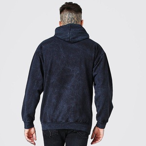 <b>Acid</b> Wash Hoodie Men's 100% Cotton Heavyweight Streetwear Oversized Hoodie <b>Acid</b> Washed Blank <b>Drop</b> Shoulder Hoodie for UNISEX - Product Image 6