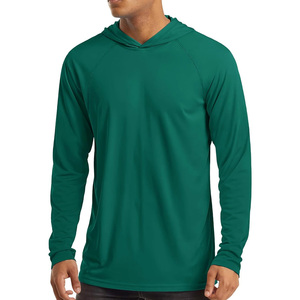 Camisas de pesca ligeras de poliéster personalizadas de manga larga con protección UPF 50+ para pesca en barco de verano - Product Image 1