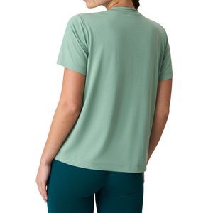 เสื้อยืดผู้หญิงทรงหลวมแบบสั่งทำขายส่ง แขนสั้น สวมใส่สบาย ระบายอากาศได้ดี เหมาะสำหรับออกกำลังกาย ใส่เล่นกีฬา หรือใส่ลำลองในฤดูร้อน - Product Image 2