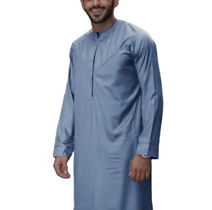 सबसे ज्यादा बिकने वाले इस्लेमिक कपड़े वाले पुरुष थोबे मुस्लिम आर्बैरिक थोब थोक जूबा पुरुषों के लिए इस्लेमिक थोबे जिपर बंद