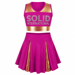 Uniforme de cheerleading de qualité supérieure, tissu résistant à la décoloration, coutures solides, présentation élégante, tenue d'équipe. - Product Image 1