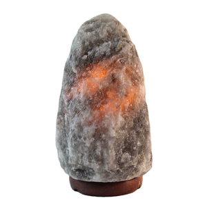 Lampe de sel de l'Himalaya grise personnalisée avec logo, en pierre naturelle, pour cadeaux d'entreprise et bien-être - Product Image 4