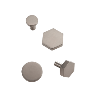 Pomo plateado simple para muebles, cajones, armarios, diseño minimalista, tirador para cocina, dormitorio y decoración de almacenamiento de oficina - Product Image 1