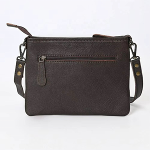 Bolso de Hombro de Cuero Vacuno para Mujer, Bolso Bandolera Hecho a Mano con Acabado Curado - Product Image 3