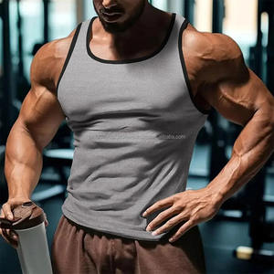 Débardeur pour homme, mode, couleur unie, débardeurs pour homme, été, séchage rapide, respirant, gym, t-shirts simples, décontractés, sans manches, fitness en plein air - Product Image 6