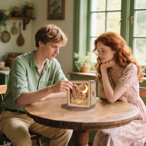 Puzzle 3D in Legno con Luce Notturna, Decorazioni da Scrivania per Donne dai 14 Anni in Su, Regalo Perfetto per Compleanno o Natale - Product Image 2