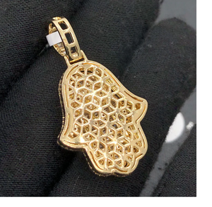 Collar con Colgante de Diamantes de Lujo, Estilo Hip Hop, para Hombre y Mujer, Chapado en Oro, Joyería Personalizada Disponible para Venta al Por Mayor - Product Image 2