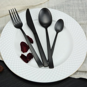 Resin Handle Modern Luxury <b>Mirror</b> Polish Stainless Steel Wedding Cutlery Flatware Set with Gold Finish and Portability - Product Image 6