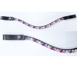 Promotion : Serre-tête en cristal de haute qualité pour cheval, 10 mm, Rivoli Bling, accessoires de bridon, équipement équestre en cuir personnalisé, prix d'usine - Product Image 1