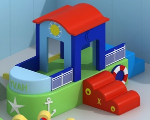 Coche de Juguete de Plástico Amarillo con Ruedas Verdes y Diseño Divertido para Uso en Interiores de Guarderías - Product Image 3