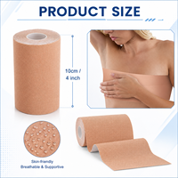 ACQ Hypoallergénique Sans Latex FTM Transgenre Non-Binaire Résistant à l'Eau Respirant Spandex Coton Poitrine 5m