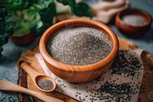 Graines de chia noires entières de qualité supérieure, naturelles, riches en oméga, saines, pour la nutrition, la cuisine, qualité export. - Product Image 3