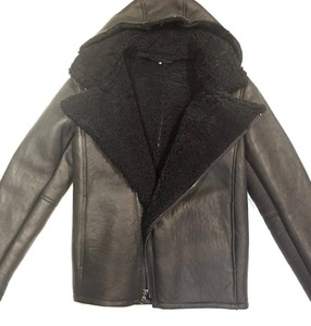 Premium Genuine Leather Shearling Aviator <b>Jacket</b> Men Soft <b>Sheepskin</b> Fur Winter Coat Warm Elegant Durable Outerwear Fit - Product Image 1