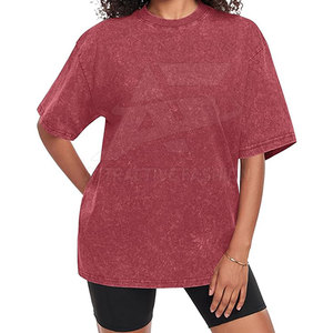 Camiseta de Mujer con Logotipo Personalizado a Precio Razonable, Camiseta de Mujer con Lavado Ácido, Tela Suave, Prenda Informal Duradera - Product Image 2