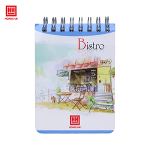 Bloc-notes à spirale de couleurs assorties, couverture en papier, impression de lamination, 200 pages, origine Vietnam, utilisation promotionnelle, marque Hong Ha - Product Image 1