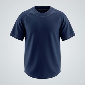 High Quality Moisture Wicking Blank Men's Sports Activewear T Shirt Blue Raglan Sleeve Workout <b>Tee</b> - Product Image 5