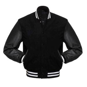 เสื้อแจ็กเก็ตเบสบอลผ้าวูลมหาวิทยาลัยระบายอากาศได้ดีปรับแต่งได้ไซส์ใหญ่พิเศษขายส่ง - Product Image 4